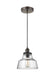 Myhouse Lighting Visual Comfort Studio - P1348PAGB/DWZ - One Light Pendant - Baskin - Painted Aged Brass / Dark Weathered Zinc