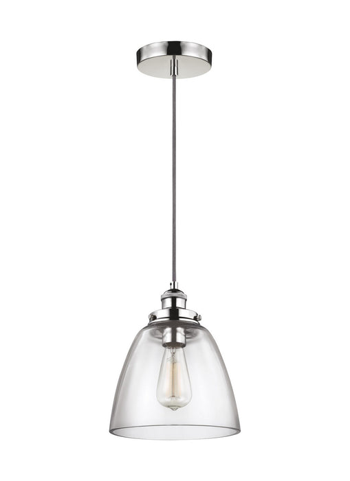 Myhouse Lighting Visual Comfort Studio - P1349PN - One Light Pendant - Baskin - Polished Nickel