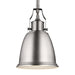 Myhouse Lighting Generation Lighting - P1357SN - One Light Pendant - Hobson - Satin Nickel