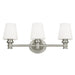 Myhouse Lighting Visual Comfort Studio - VS22103SN - Three Light Vanity - Xavierre - Satin Nickel