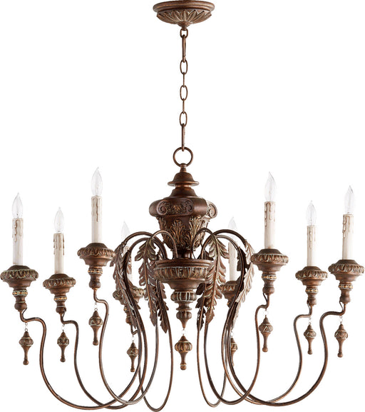 Myhouse Lighting Quorum - 6006-8-39 - Eight Light Chandelier - Salento - Vintage Copper