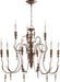 Myhouse Lighting Quorum - 6006-9-39 - Nine Light Chandelier - Salento - Vintage Copper