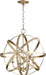 Myhouse Lighting Quorum - 6009-4-60 - Four Light Chandelier - Celeste - Aged Silver Leaf