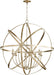 Myhouse Lighting Quorum - 6009-8-60 - Eight Light Chandelier - Celeste - Aged Silver Leaf