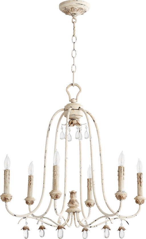 Myhouse Lighting Quorum - 6144-6-70 - Six Light Chandelier - Venice - Persian White