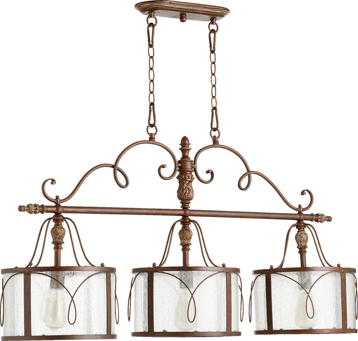 Myhouse Lighting Quorum - 6506-3-39 - Three Light Island Pendant - Salento - Vintage Copper