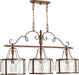 Myhouse Lighting Quorum - 6506-3-39 - Three Light Island Pendant - Salento - Vintage Copper