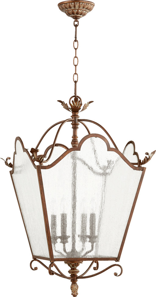 Myhouse Lighting Quorum - 6906-4-39 - Four Light Entry Pendant - Salento - Vintage Copper