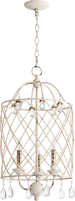 Myhouse Lighting Quorum - 6944-3-70 - Three Light Entry Pendant - Venice - Persian White