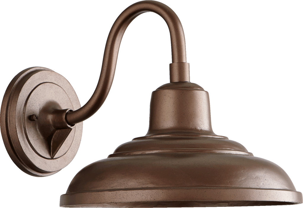 Myhouse Lighting Quorum - 770-86 - One Light Wall Mount - Extended Hood Lanterns - Oiled Bronze