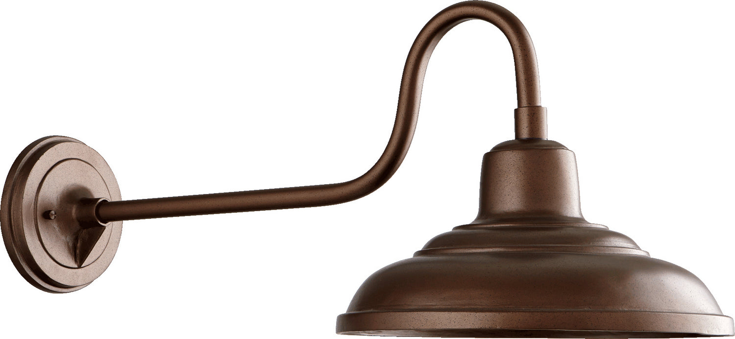 Myhouse Lighting Quorum - 771-86 - One Light Lantern - Extended Hood Lanterns - Oiled Bronze