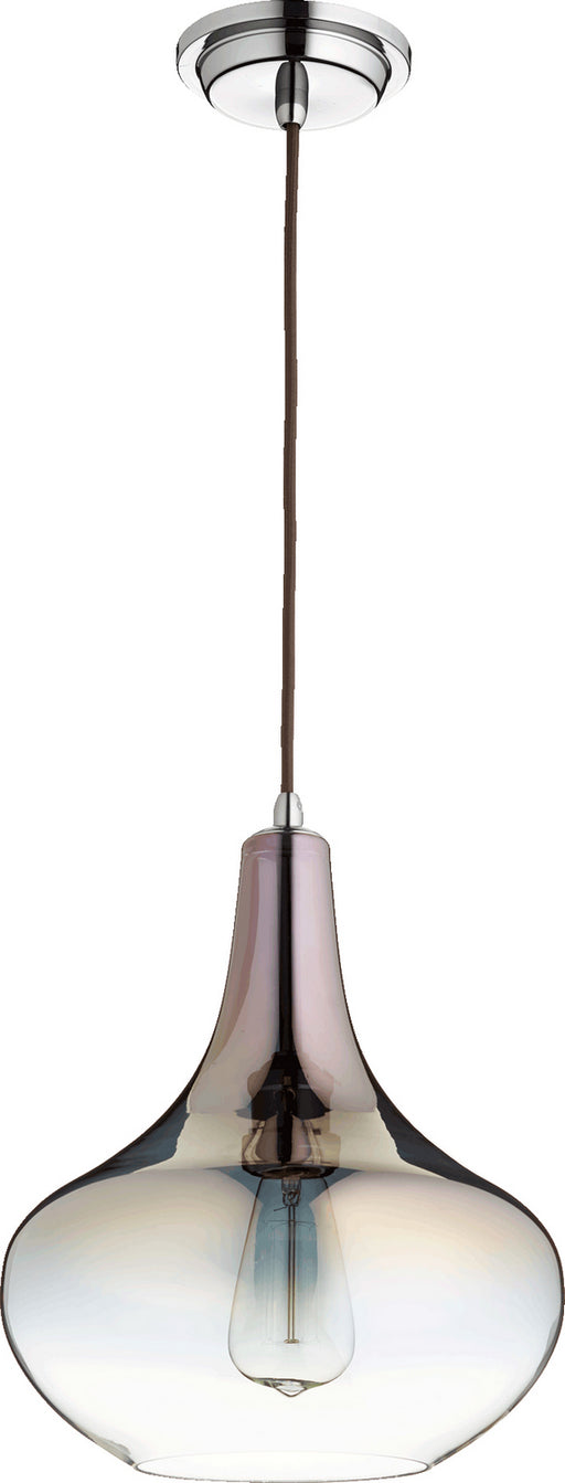 Myhouse Lighting Quorum - 8004-1311 - One Light Pendant - 8004 Filament Pendants - Gunmetal w/ Coffee Ombre