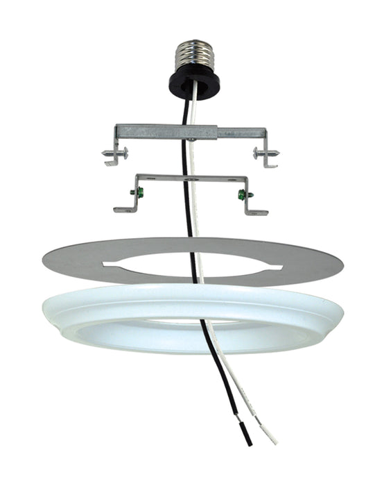 Myhouse Lighting Westinghouse Lighting - 0101100 - Recessed Light Converter - Adjustable Bar - Recessed Light Converter - White