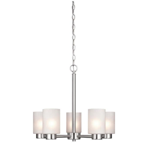 Myhouse Lighting Westinghouse Lighting - 6227400 - Five Light Chandelier - Sylvestre - Brushed Nickel