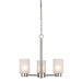 Myhouse Lighting Westinghouse Lighting - 6227500 - Three Light Chandelier - Sylvestre - Brushed Nickel