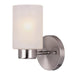 Myhouse Lighting Westinghouse Lighting - 6227800 - One Light Wall Fixture - Sylvestre - Brushed Nickel