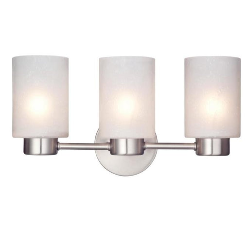 Myhouse Lighting Westinghouse Lighting - 6227900 - Three Light Wall Sconce - Sylvestre - Brushed Nickel