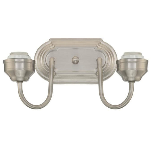 Myhouse Lighting Westinghouse Lighting - 6300500 - Two Light Wall Sconce - Wall Fixture - Brushed Nickel