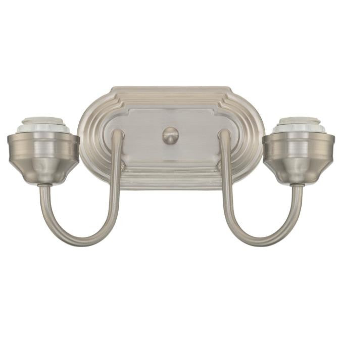 Myhouse Lighting Westinghouse Lighting - 6300500 - Two Light Wall Sconce - Wall Fixture - Brushed Nickel