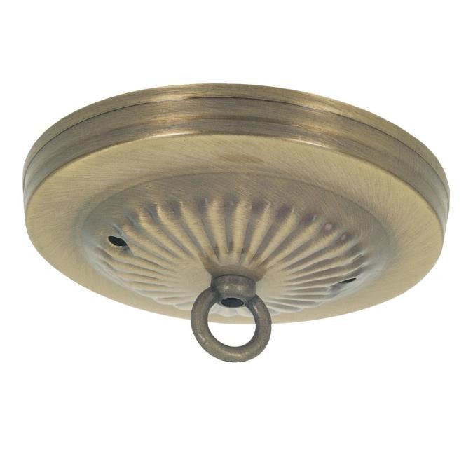 Myhouse Lighting Westinghouse Lighting - 7005300 - Canopy Kit with Center Hole - Canopy Kit - Antique Brass