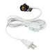 Myhouse Lighting Westinghouse Lighting - 7010800 - 6' Cord Set with Snap-In Pigtail Candelabra Base Socket and Cord Switch - Cord Set - White