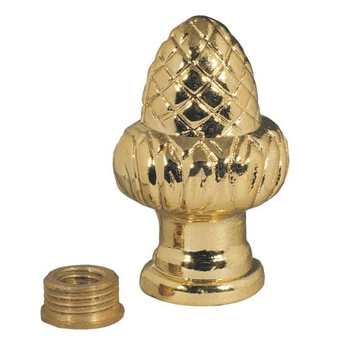 Myhouse Lighting Westinghouse Lighting - 7013300 - Acorn Knob Lamp Finial - Knob Finial - Brass-Plated