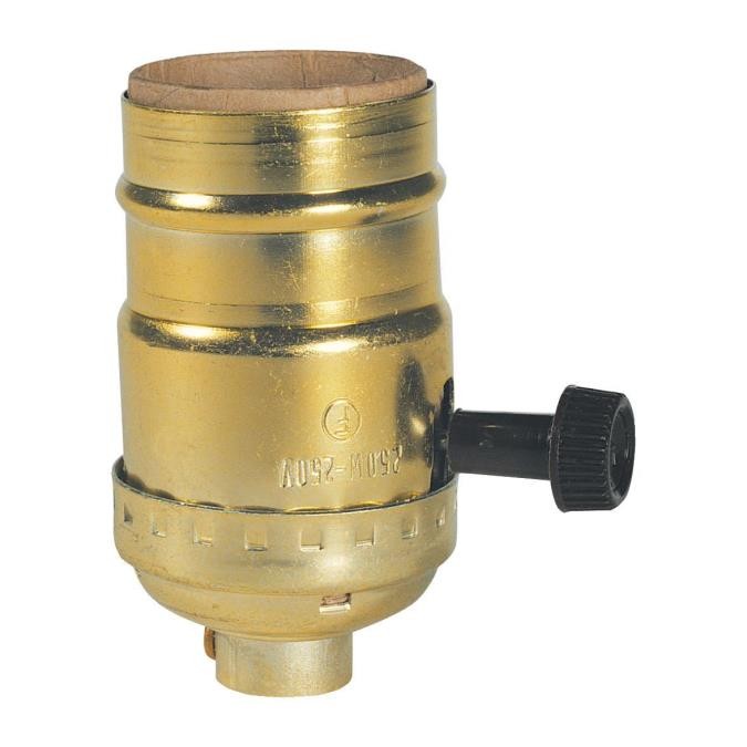 Myhouse Lighting Westinghouse Lighting - 7041300 - On/Off Turn-Knob Socket - On/Off Turn-Knob Socket - Brass-Plated