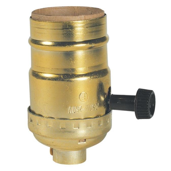 Myhouse Lighting Westinghouse Lighting - 7042100 - 2-Circuit Turn-Knob Socket - Turn-Knob Socket - Brass-Plated