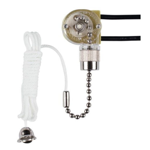 Myhouse Lighting Westinghouse Lighting - 7702200 - Fan Light Switch with Pull Chain - Fan Light Switch - Chrome