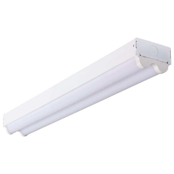 LED Double Light Strip Fixture in White