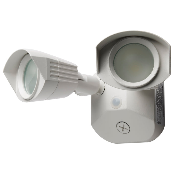 LED Dual Head Security Light in White