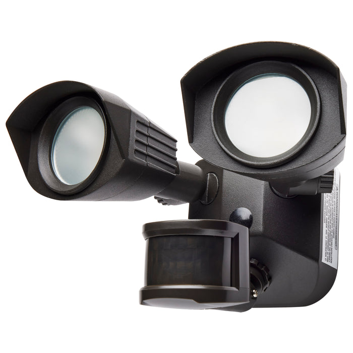 LED Dual Head Security Light in Bronze