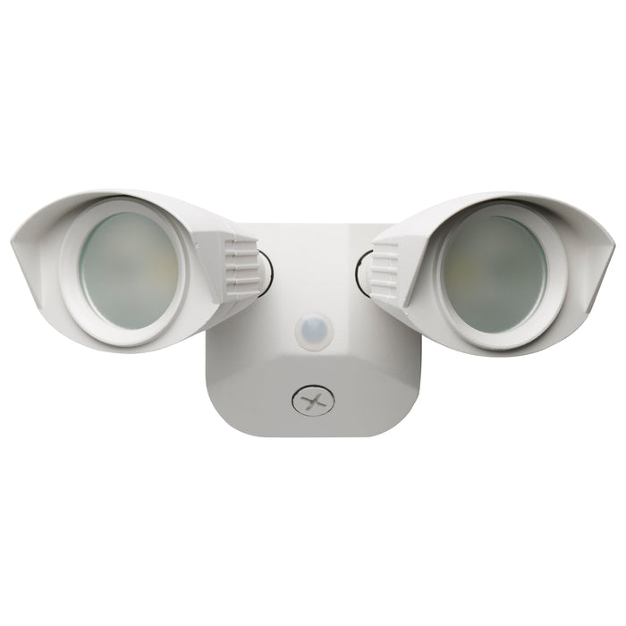 LED Dual Head Security Light in White