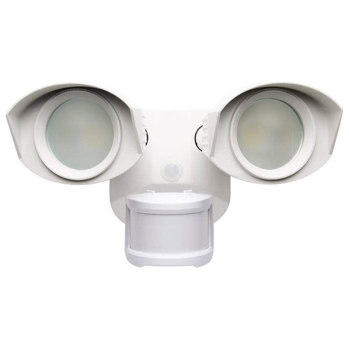 LED Dual Head Security Light in White