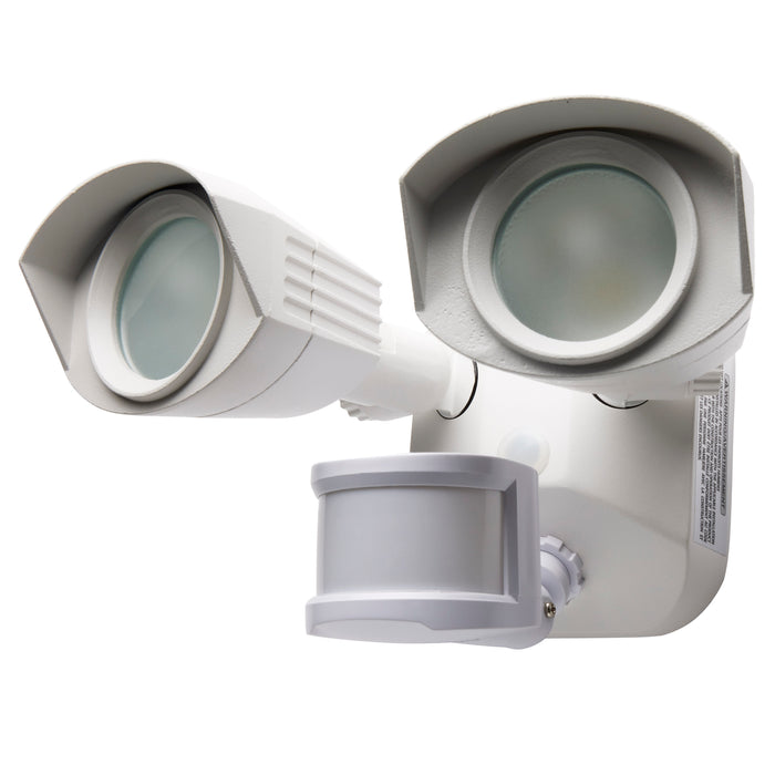LED Dual Head Security Light in White