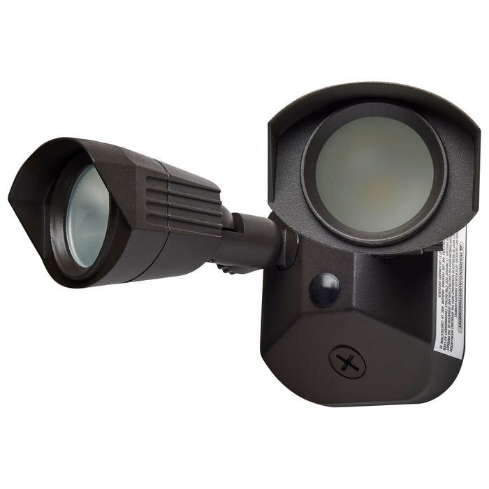 LED Dual Head Security Light in Bronze