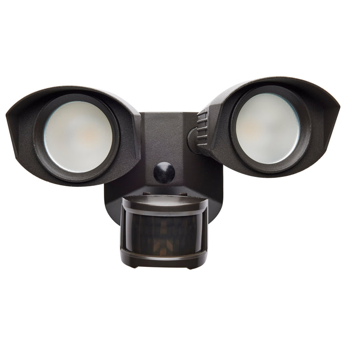 LED Dual Head Security Light in Bronze