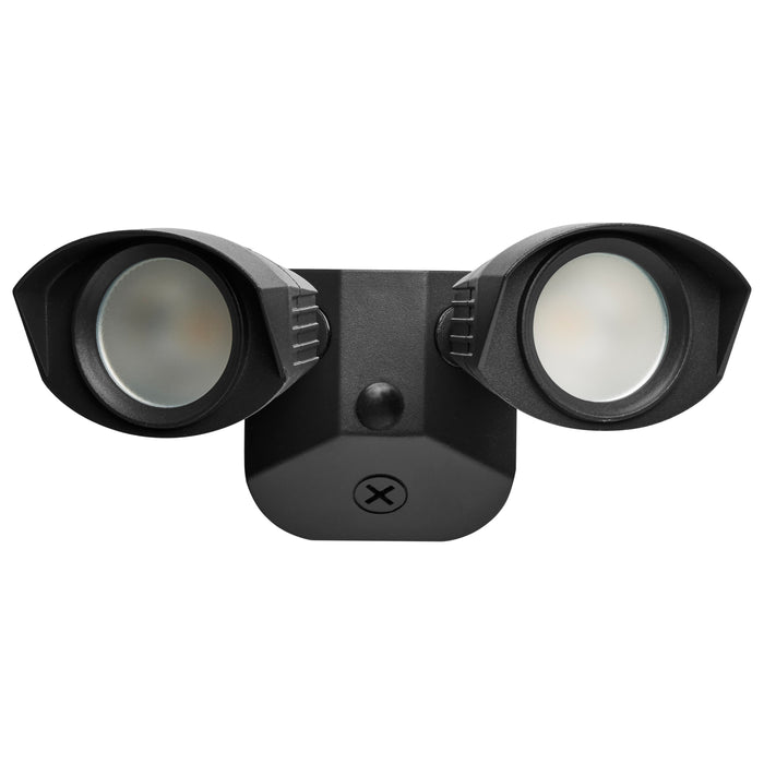 LED Dual Head Security Light in Black