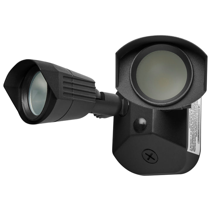 LED Dual Head Security Light in Black