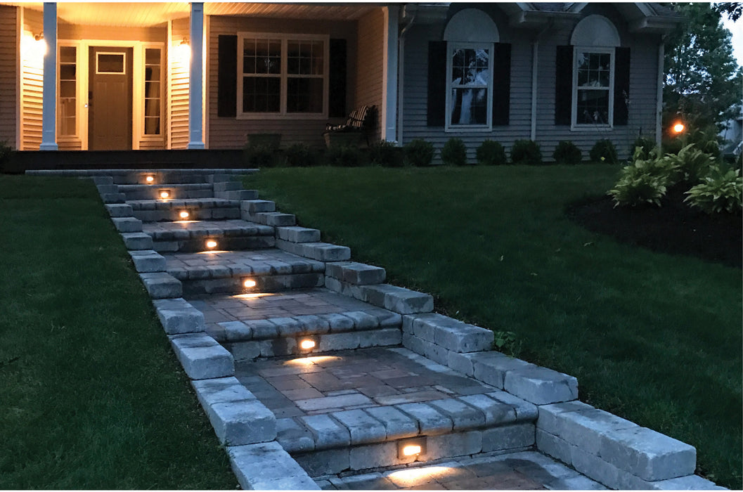 LED Step Light in Gray