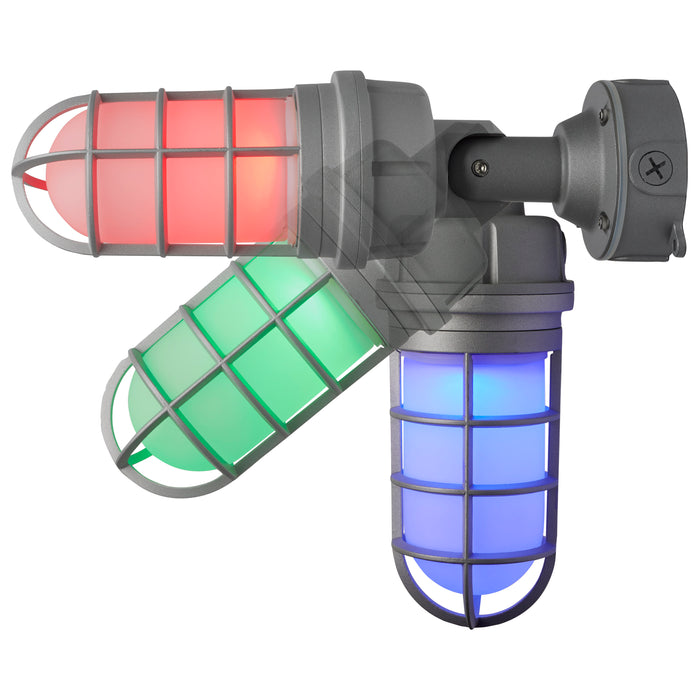 LED Adjustable Vapor Tight Fixture in Gray