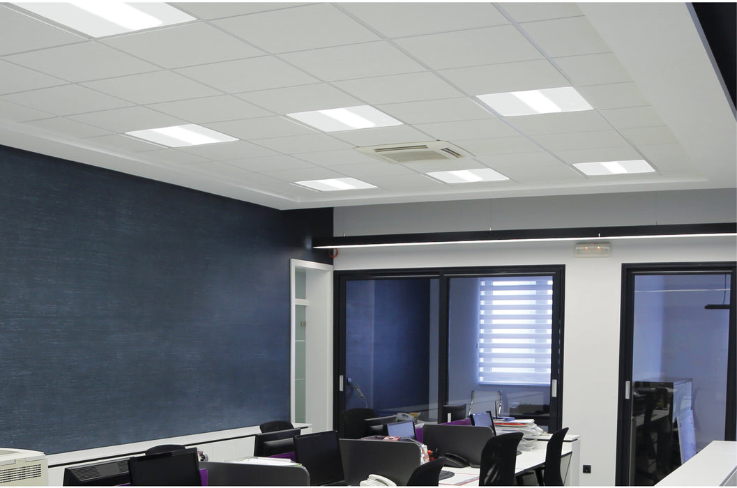 LED Troffer Fixture in White