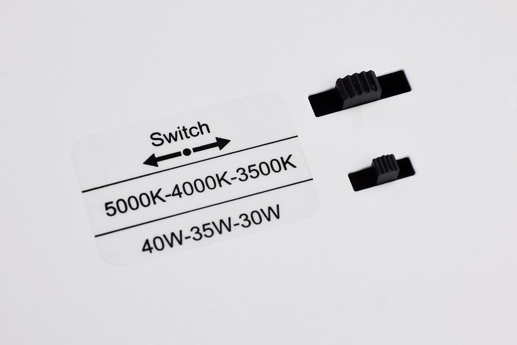 LED Troffer Fixture in White
