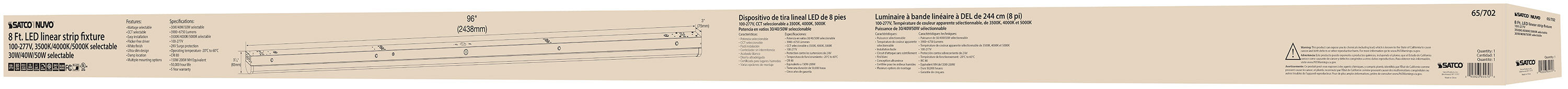 LED Linear Strip Light in White
