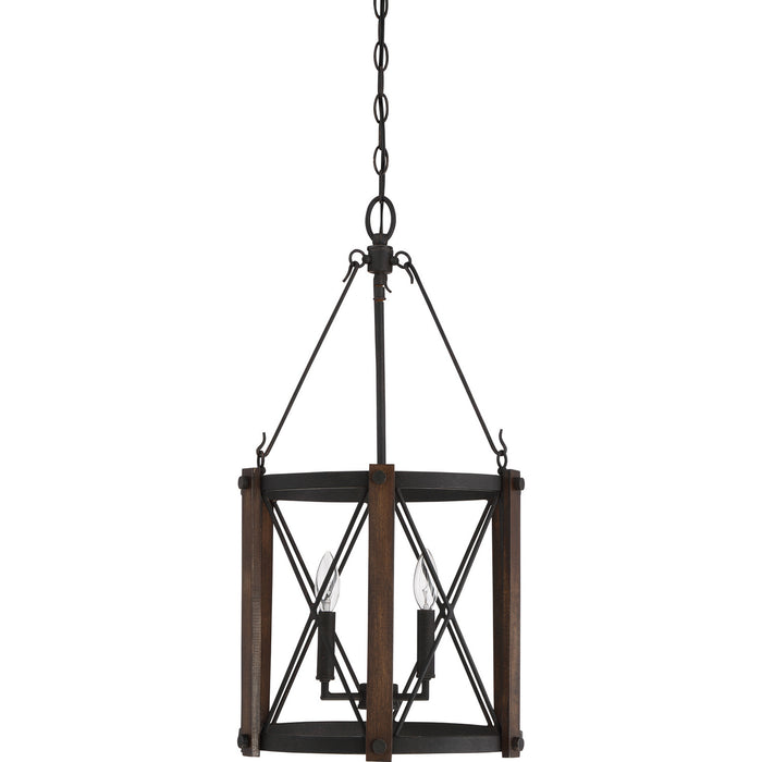 Myhouse Lighting Quoizel - BRO5203MK - Three Light Foyer Pendant - Baron - Marcado Black