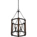 Myhouse Lighting Quoizel - BRO5203MK - Three Light Foyer Pendant - Baron - Marcado Black