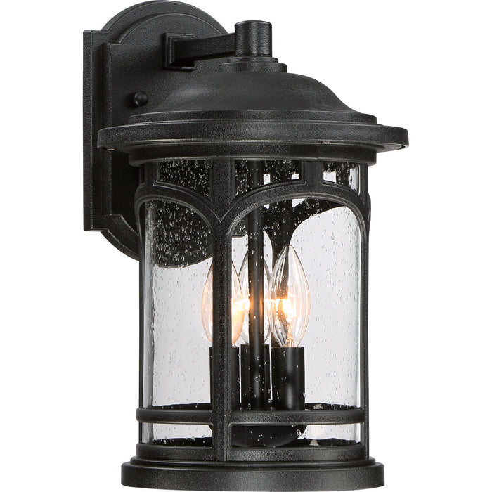 Myhouse Lighting Quoizel - MBH8409K - Three Light Outdoor Wall Lantern - Marblehead - Mystic Black