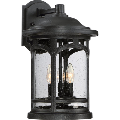 Myhouse Lighting Quoizel - MBH8411K - Three Light Outdoor Wall Lantern - Marblehead - Mystic Black