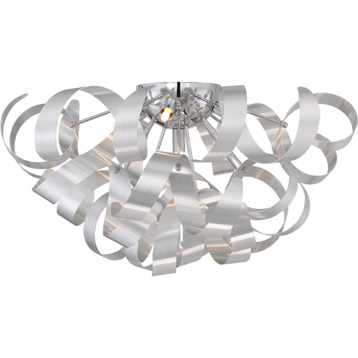 Myhouse Lighting Quoizel - RBN1622MN - Five Light Flush Mount - Ribbons - Millenia