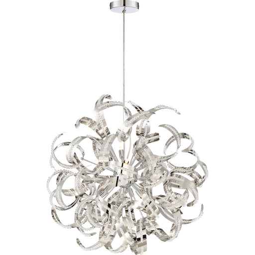 Myhouse Lighting Quoizel - RBN2823CRC - 12 Light Pendant - Ribbons - Crystal Chrome